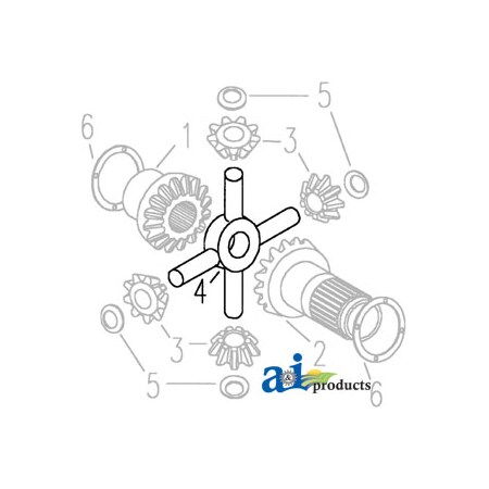A & I Products Spider, Differential 7" x7" x1" A-E1NN4211AB